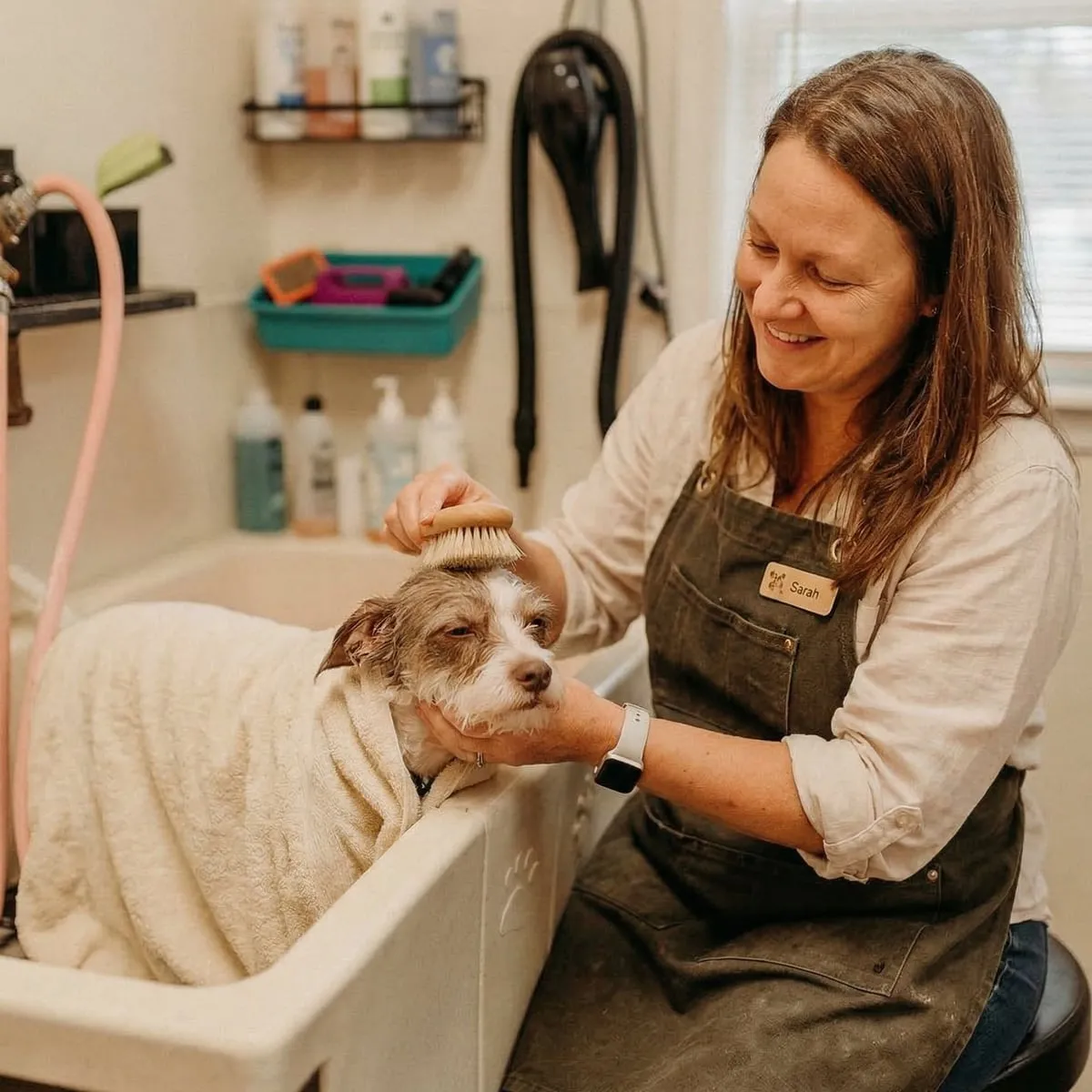 Clara AI receptionist for dog groomers